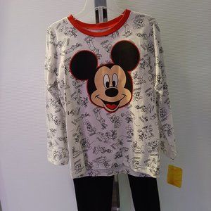 Mickey Mouse Toddler Boys  Last one 100% Cotton  Long Sleeve Pajamas 2-Piece PJ